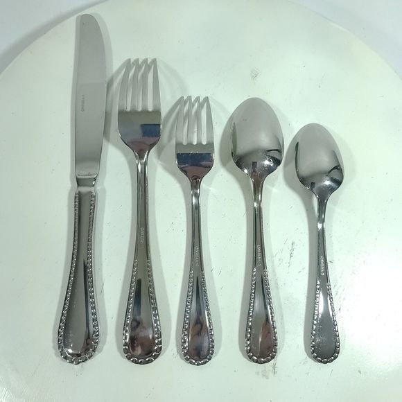 Oneida Pebblebrook Silverware Single Set Of Five Pices - Picture 4 of 8